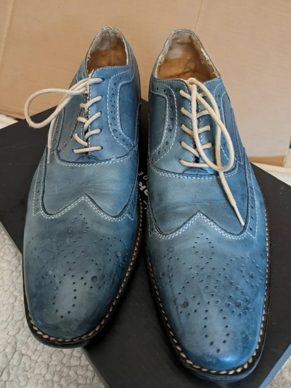 Steve Madden Men's Shoes size 10.5 Teal-Blue